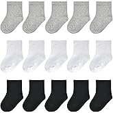 Baby Socks Girls Newborn Socks Crew Baby Boys Infant Dress Socks Baptism Christening 0-12 months 15 Pack