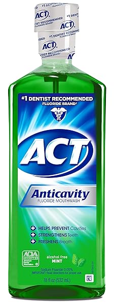 ACT ANTI-CAVITY FLUORIDE RINSE, MINT, 18 OZ