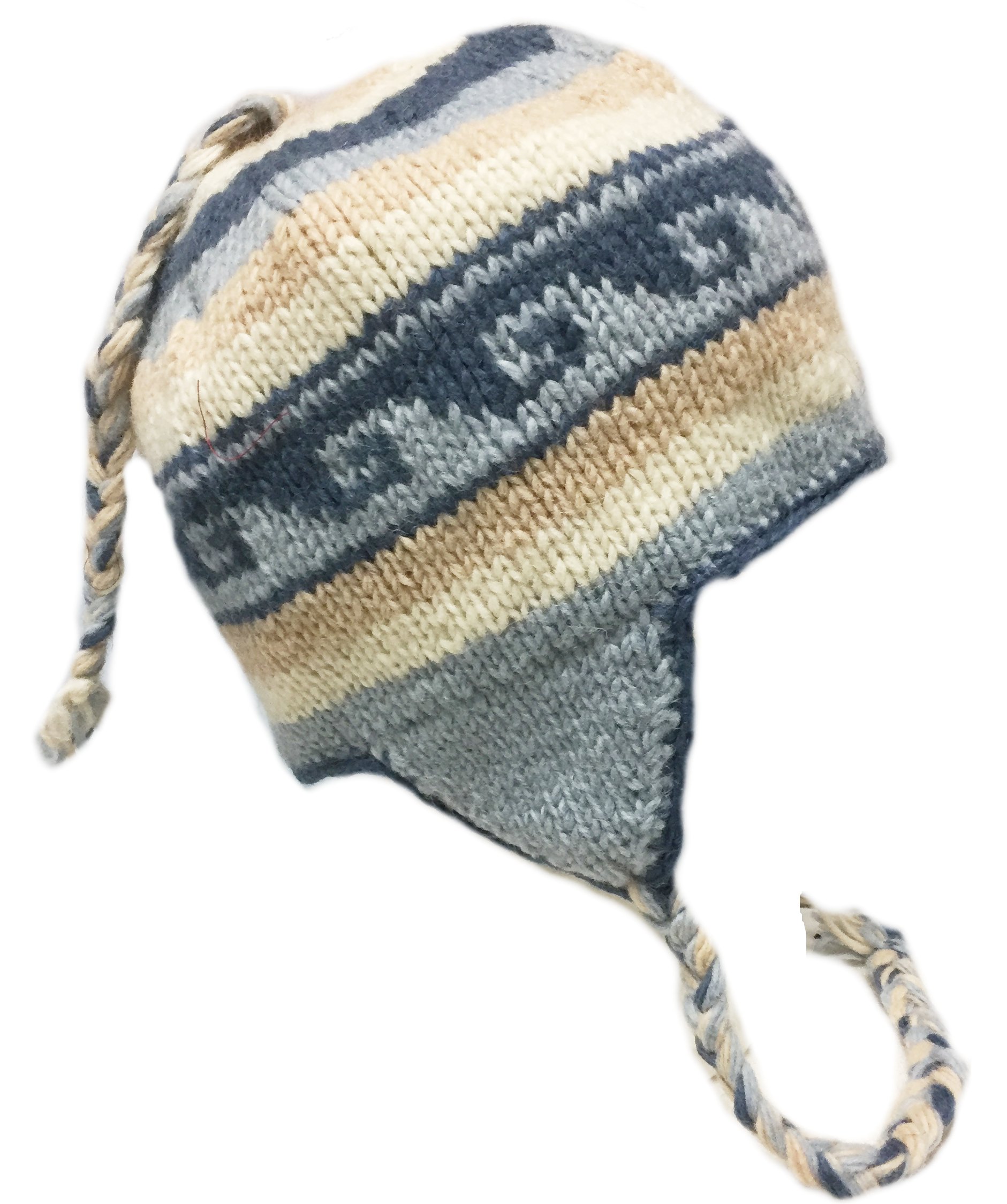 Nepal Hand Knit Sherpa Hat with Ear 