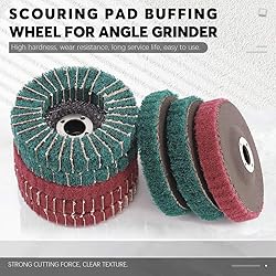 Rustark 8 Pcs 4"Nylon Fiber Flap Disc Polishing