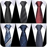 joy alice Tie For Men 6 PCS Necktie Woven Jacquard Neck Ties Set