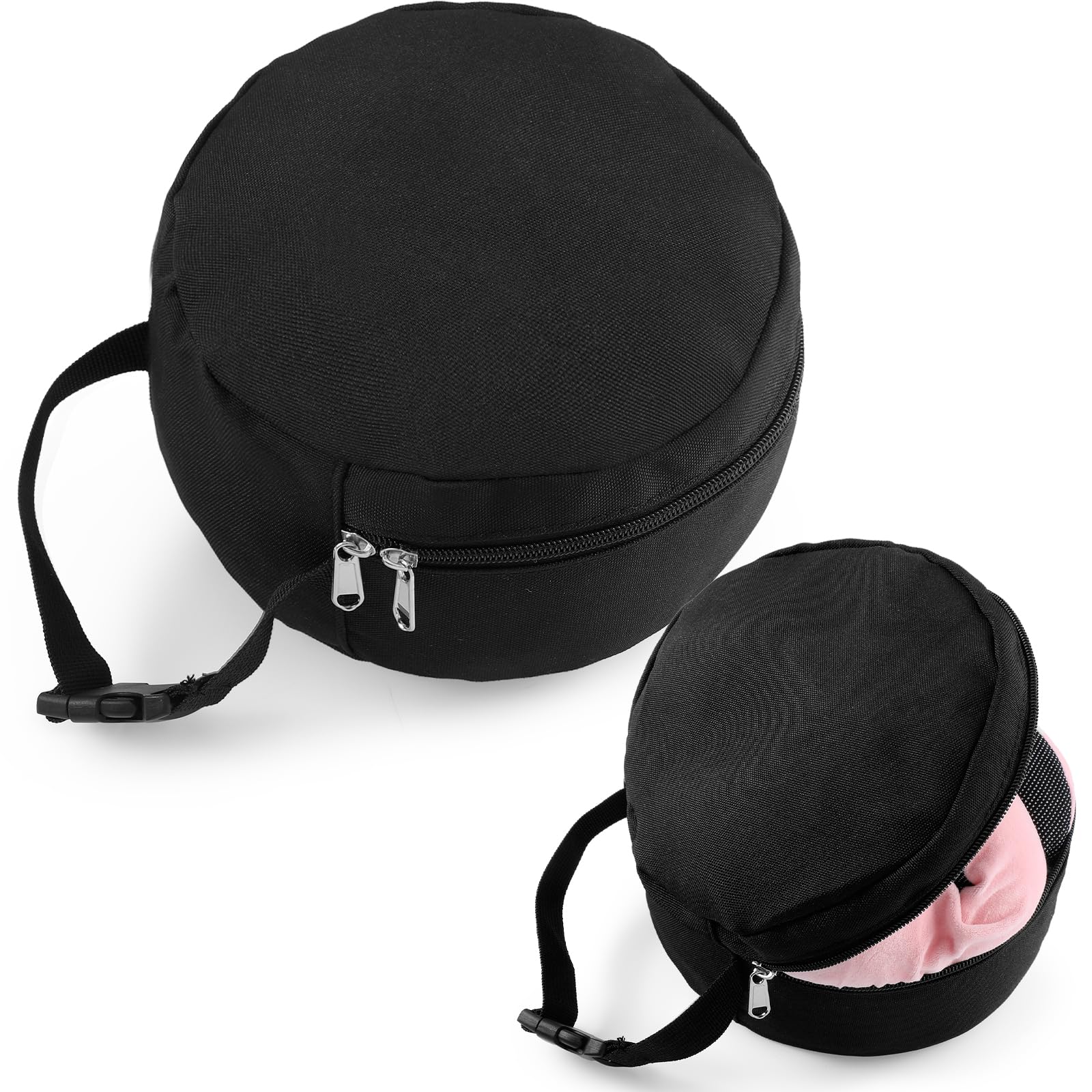 Photo 1 of Yeyeplum 1 Pcs Travel Neck Pillow Bag Compact Travel Neck Carrying Case Bag for Airplane Train Journey Quick Release Clasp Attaches to Luggage Purse Backpack, Pillow Not Included