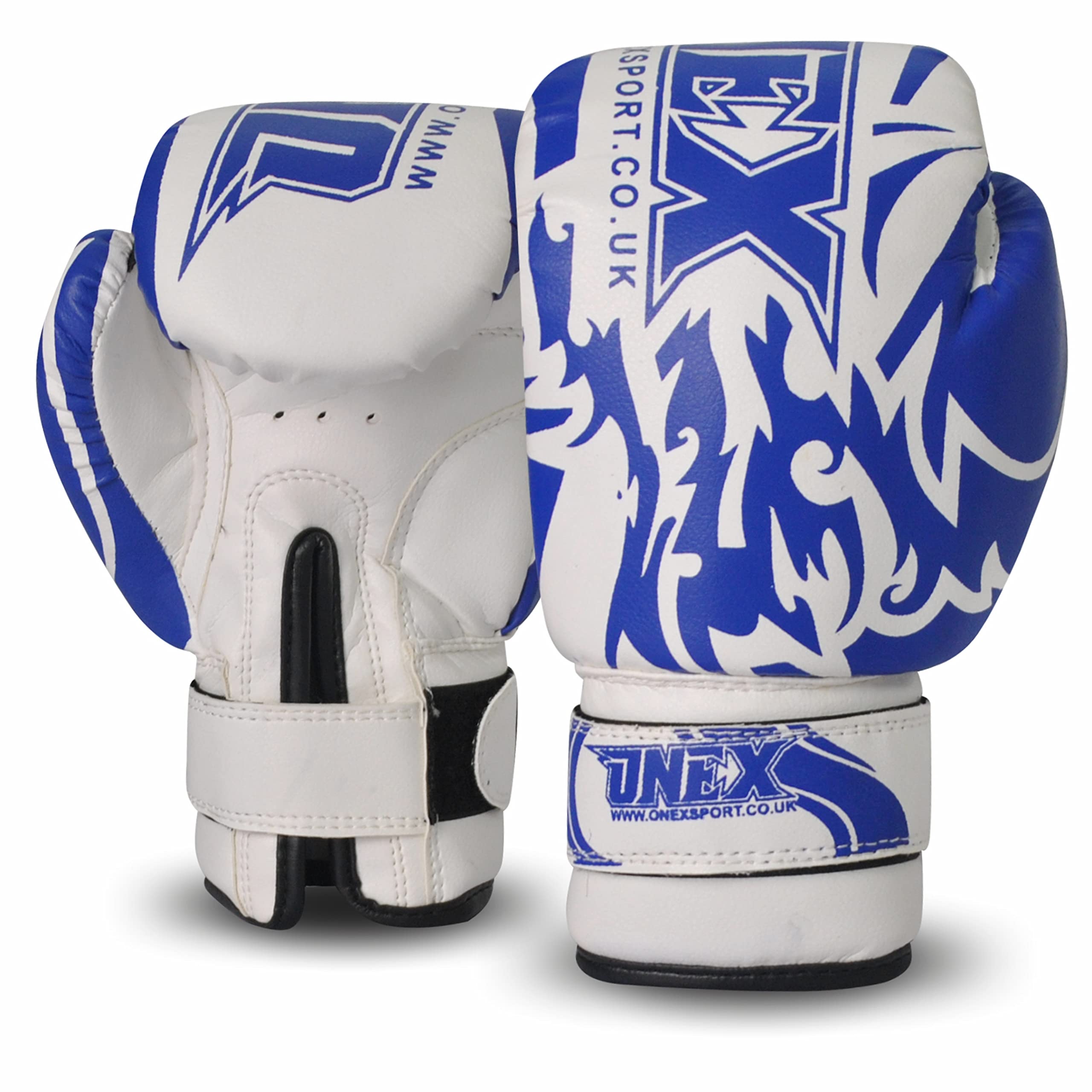Premium Quality Boxing Gloves 6oz Boxing Gloves for Training Punching Sparring Bag Gloves Punch Bag Mitts Muay Thai Kickboxing MMA Martial Arts Workout Kids Juniors Girls and Boys (Blue)