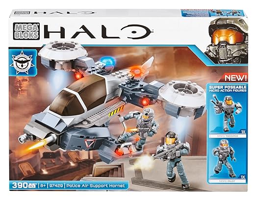 title=Mega Bloks CYY59- Halo Elicottero Della Polizia
