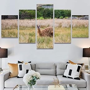 SIGNWIN 5 Panel Canvas Wall Art Modern Art...