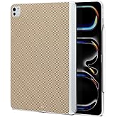 PITAKA iPad Pro 11 Inch case 2025/2024, Magic Keyboard Compatible Case for iPad Pro M5/M4, Support Apple Pencil Charging, Aramid Fiber Made [MagEZ Case 2 - Canyon Yellow]