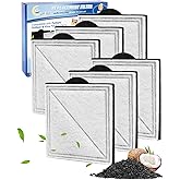 Cunina 6-Pack Cat Fountain Filter Replacement Compatible with PetSafe Outlast Pumpless Pet Fountains, Fit for Viva Cat Water Fountain Stainless Steel, Filters