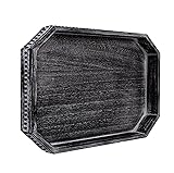 MAONAME Wood Serving Tray, Farmhouse Wooden Tray