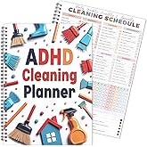 Adhd Cleaning Planner for Adults and Teens Adhd Cleaning and Organizing Planner Cleaning Schedule and Checklist Notebook List Daily Weekly Monthly for Home Chore Chart Adhd Daily Planner