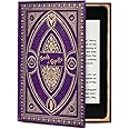 Universal Book Cover for eReader Devices with 6 to 6.8 Inch Screen or 7.5 to 5.1 Inches in Size. Works with kobo, Nook, Kindle, Kindle Paperwhite, Sony, storytel and More. (Book of Spells HP Themed)