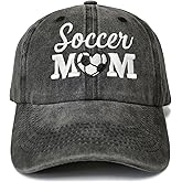 Shenbors Embroidered Soccer Football Volleyball Basketball Softball Mom Hats