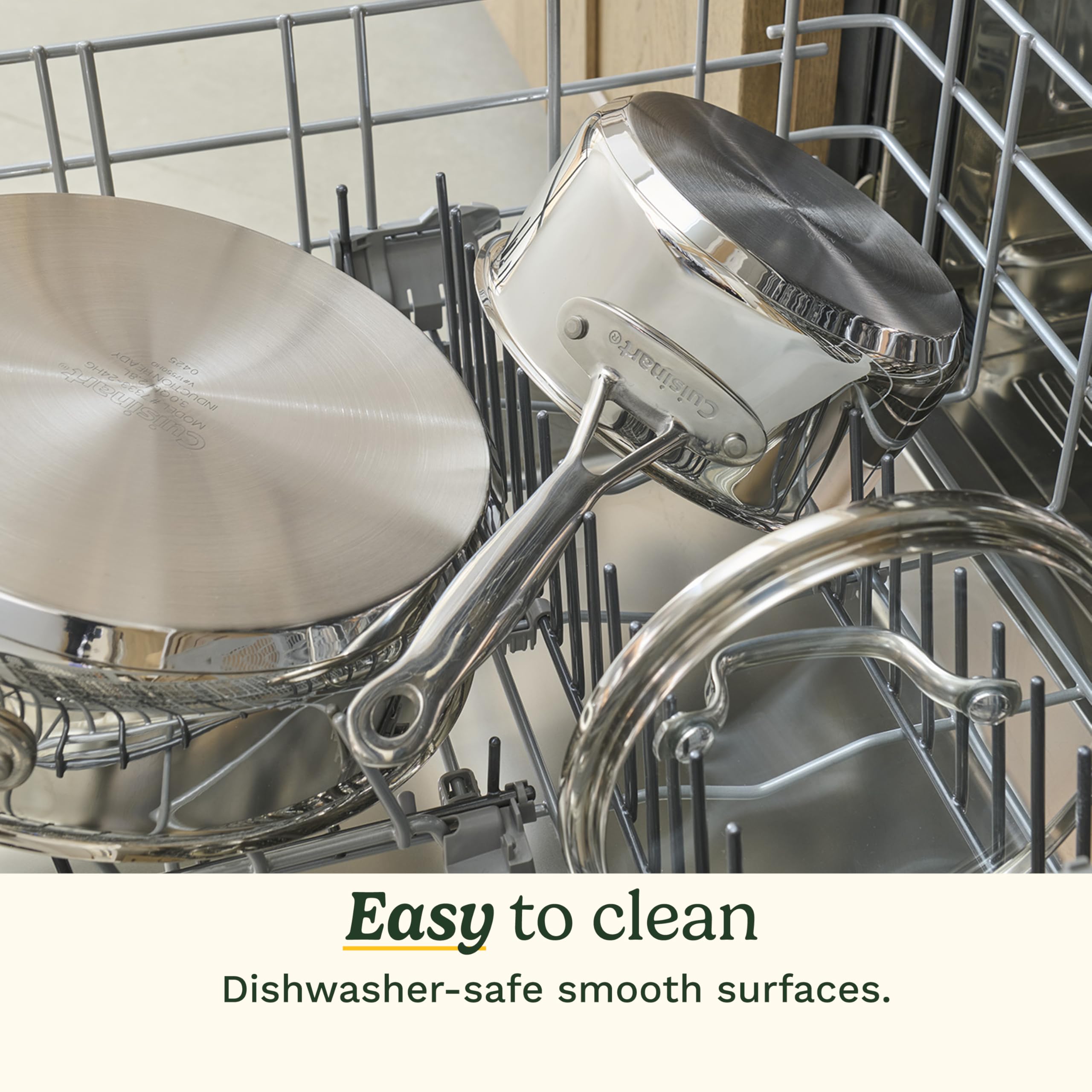 Cuisinart 77-11G Stainless Steel 11-Piece Set Chef's-Classic-Stainless-Cookware-Collection