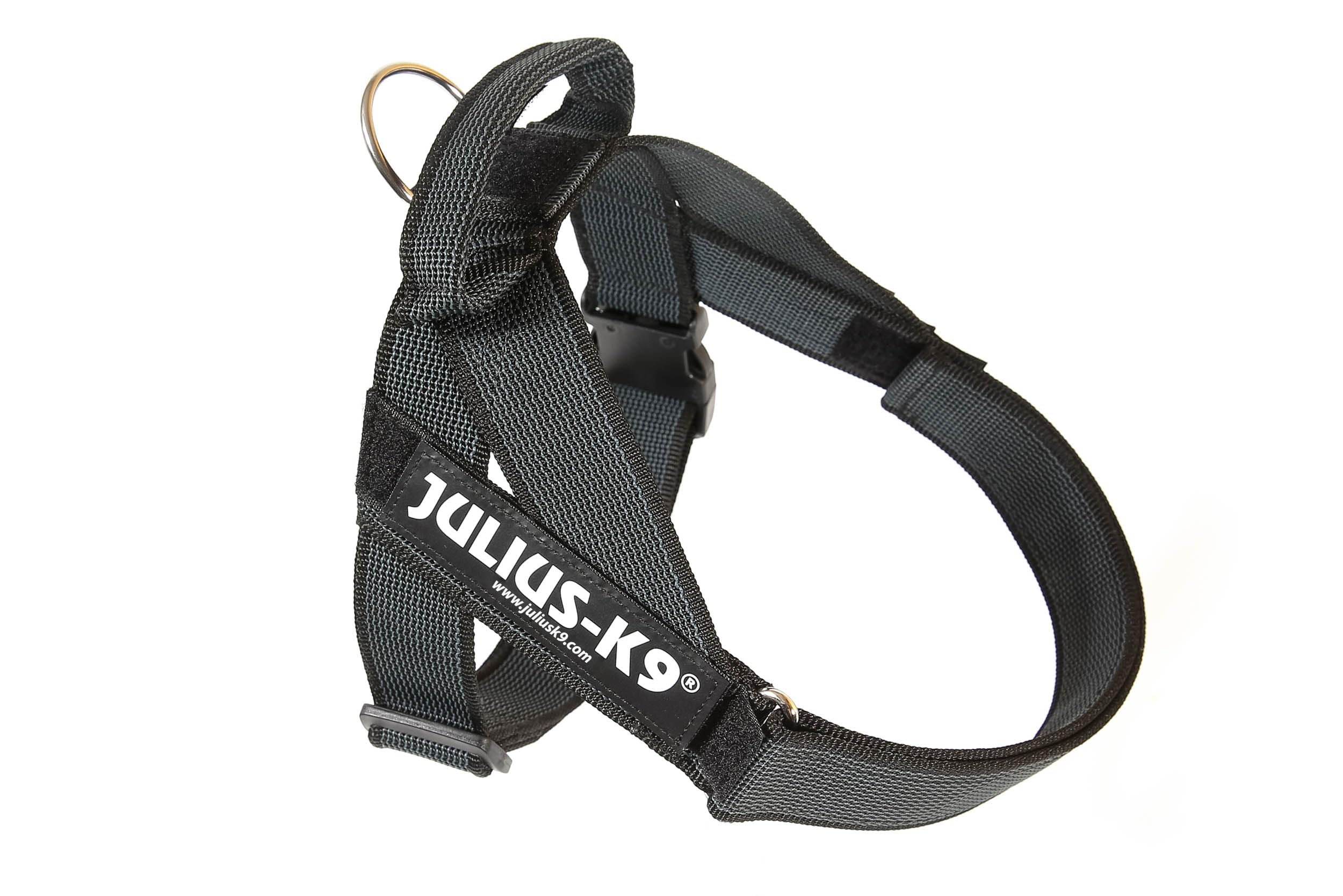 Julius-K9 Belt Harness, Black, Gray, M/0
