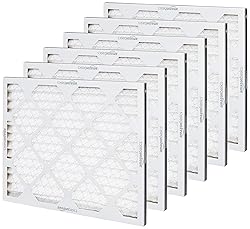 Amazon Basics 16x20x1 Air Filter 6 Pack, Merv 8 AC