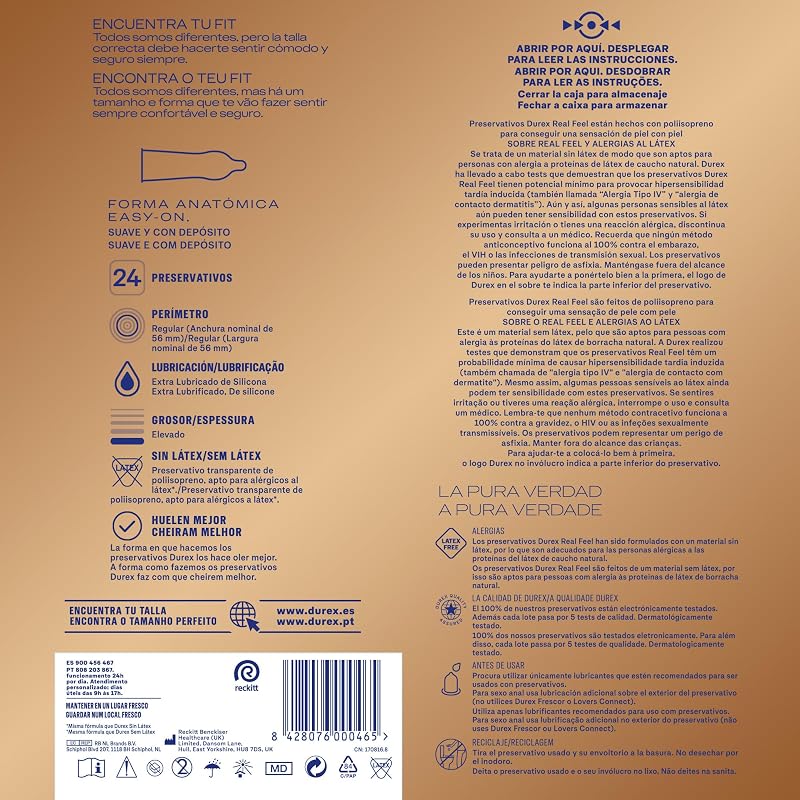 Preservativi Sensitivi Real Feel – 24 preservativi