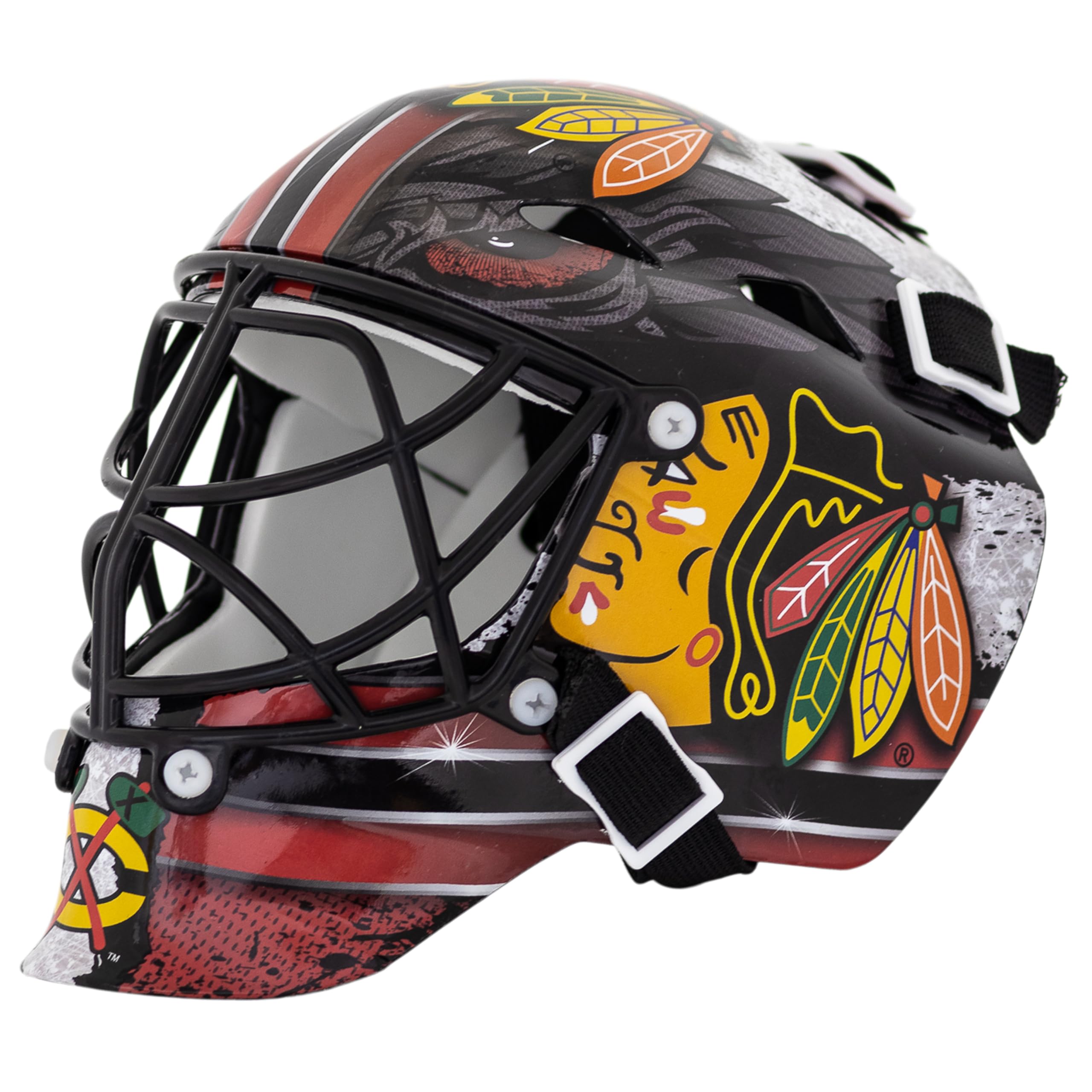 Franklin Sports St. Louis Blues NHL Team Logo Mini Hockey Goalie Mask with Case - Collectible Goalie Mask with Official NHL Logos and Colors — image 1