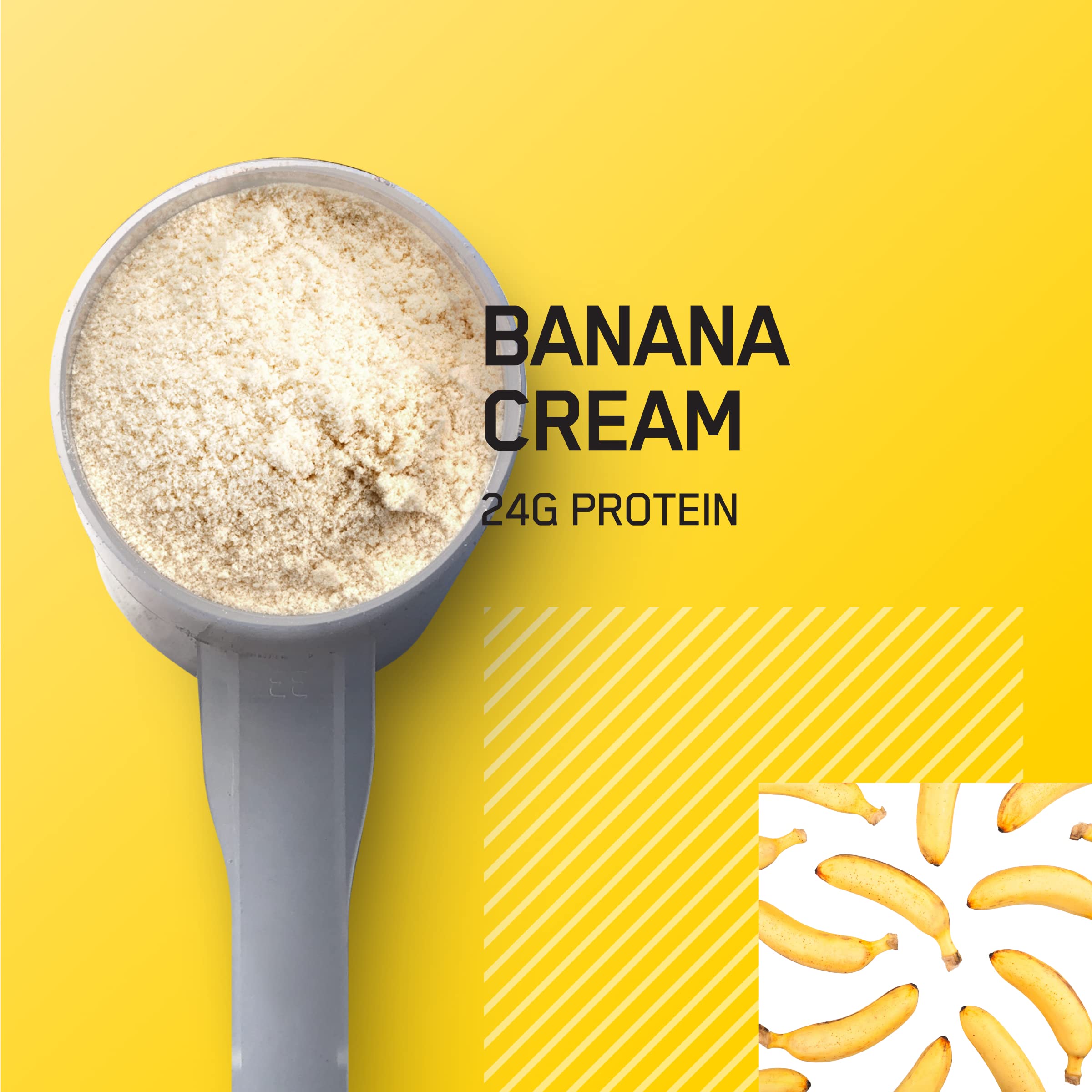 Optimum Nutrition Gold Standard 100 Whey Protein Powder, Banana Cream