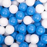 Straame Playballs Small Colourful Plastic Balls 200 Pack Blue White view 4