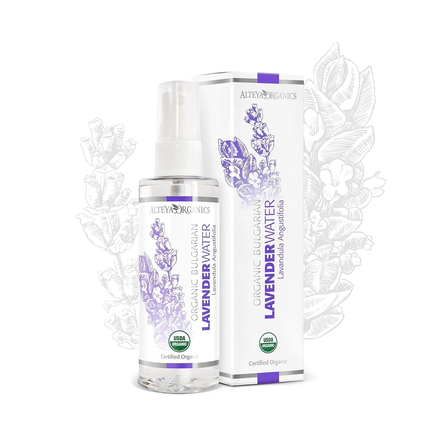 Alteya Organic Lavender Water Spray 100ml 100 USDA Certified Organic