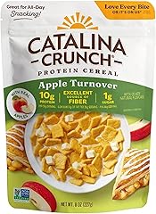 Catalina Crunch Protein Cereal - Breakfast Cereal with 10g of Protein, No Added Sugar - Gluten Free - Apple Turnover - 8 oz B