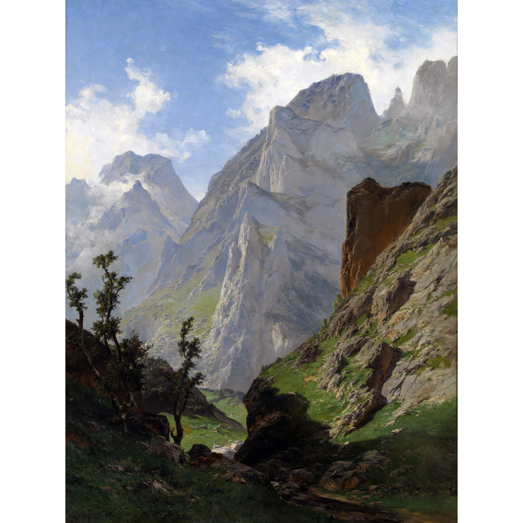 Artery8 De Haes Mancorbo Canal Los Picos De Europa Large Wall Art Poster Print Thick Paper 18X24 Inch