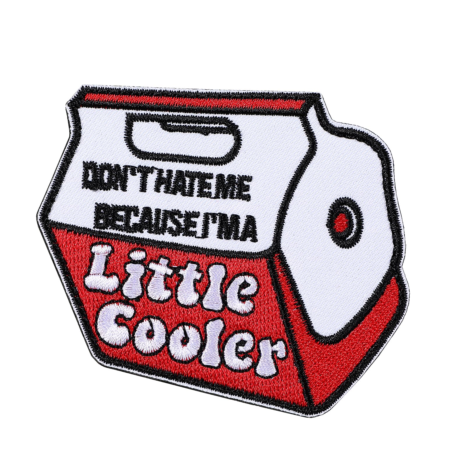 Photo 1 of Mabor Funny Hook and Loop Patch, Don't Hate Me Because I'm a Little Cooler Patch, Embroidered Meme Patch Cool Patches for Backpacks Jackets Clothes Vest Hat