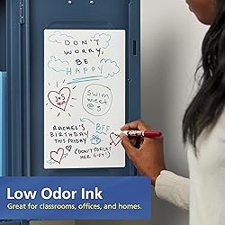 EXPO Low Odor Dry Erase Marker Set with White Board