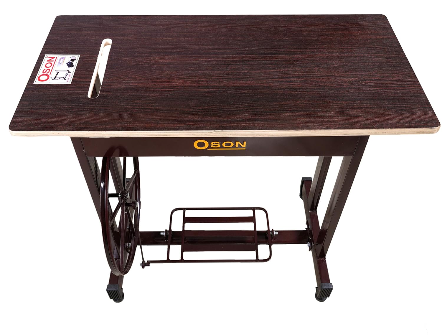 Oson Overlock Handheld Sewing Machine Stand and Table (Brown) Amazon