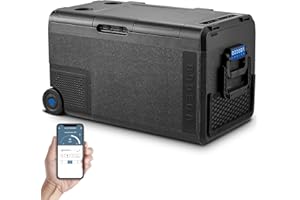 BODEGACOOLER 12 Volt Car Refrigerator, Portable Freezer WIFI APP Control, 40Quart (38L) Car Fridge -4℉-68℉, Electric Cooler 1