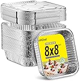 GrillChef 8x8 Aluminum Foil Pans with