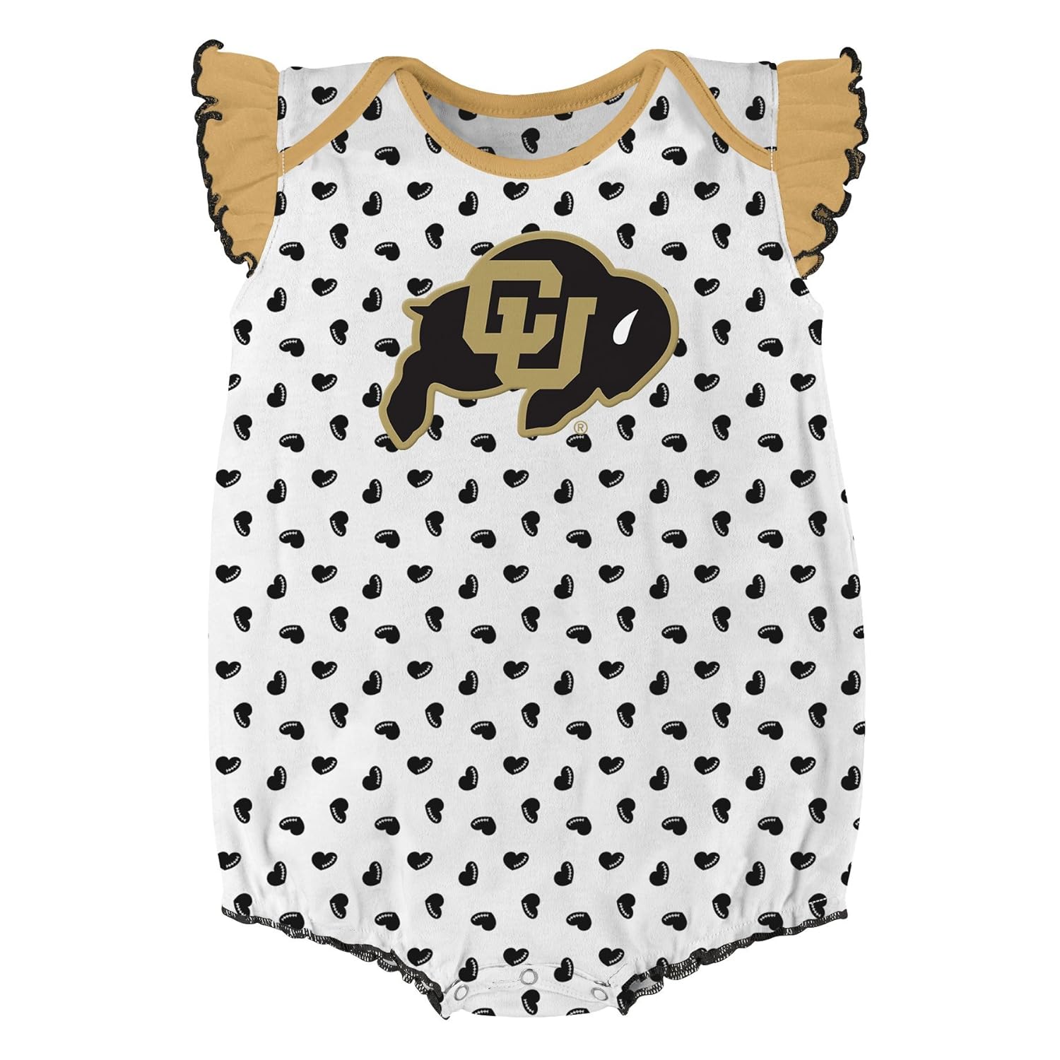 NCAA by Outerstuff NCAA boys Heart Fan 2 Piece Onesie Set