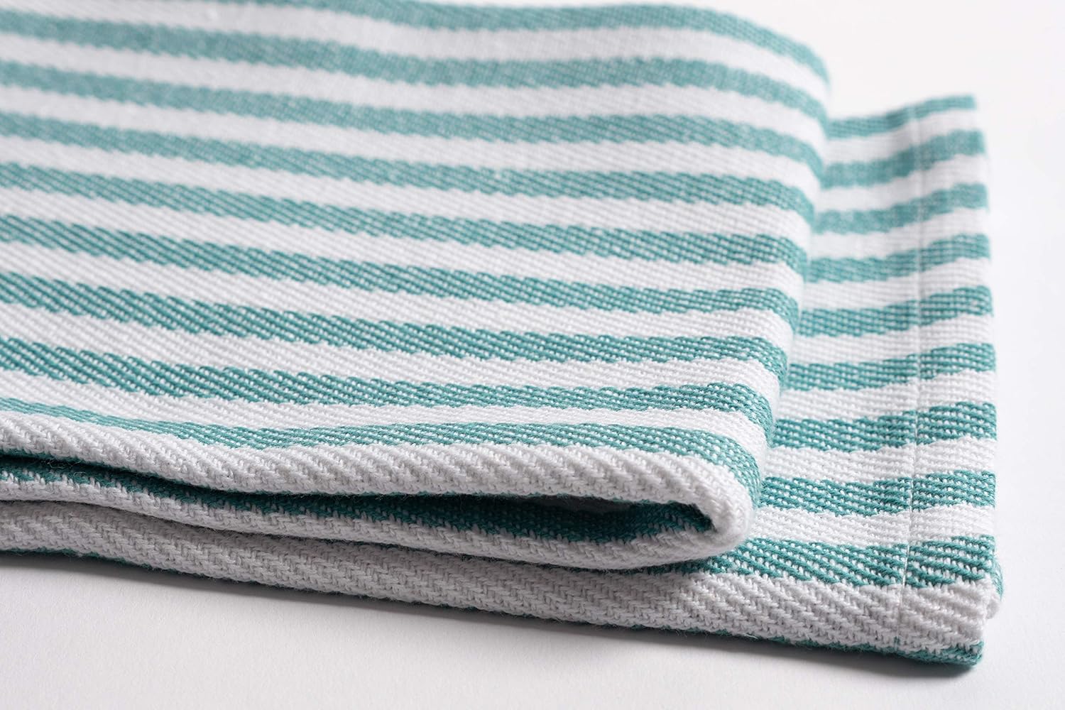 KAF Home Mixed Flat & Terry Kitchen Towels | Set of 6 18 x 28 Inches | 4 Flat Weave Towels for Cooking and Drying Dishes and 2 Terry Towels, for House Cleaning and Tackling Messes and Spills (Teal): Home & Kitchen