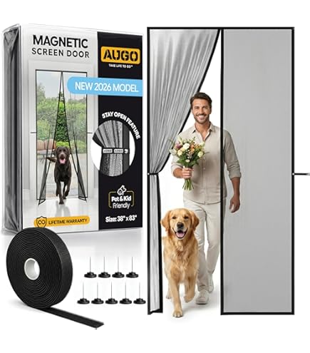 Amazon.com: XYXH Magnetic Screen Door with Heavy Duty 35x79 in