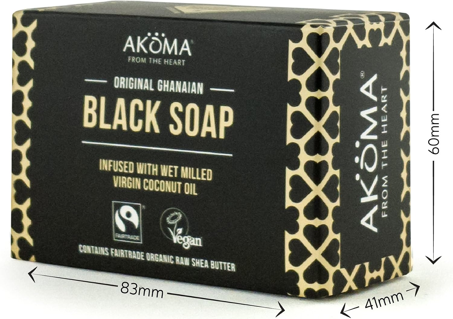 Black Soap with Shea Butter and Coconut Oil for Men and Women, Deep Brown - Image 5