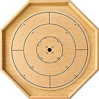 The Gold Standard Board - Traditional Octagon Crokinole Board Game Set