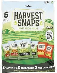 Harvest Snaps Baked Veggie Snack Variety Pack 6 Count, 5.3 OZ