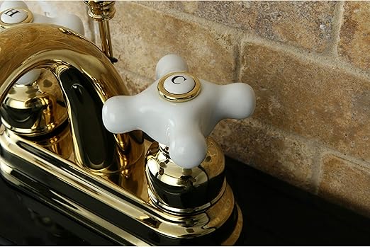 Kingston Brass Classic Polished Brass Double Handle Bathroom