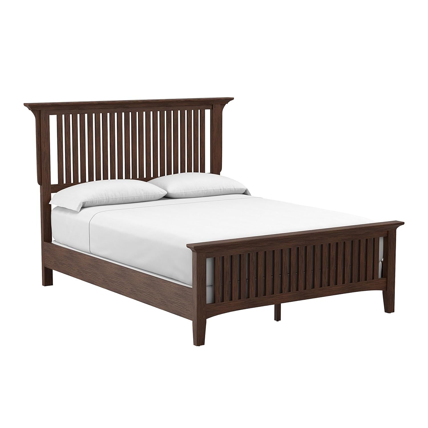 Best Queen Medium Oak Mission Headboard