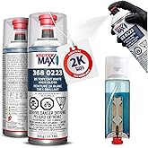 SprayMax 2K Topcoat High Gloss White | 2K High Gloss White Spray Paint | Automotive Paint for Metal &amp; Plastic | Durable Glossy Finish | Chemical &amp; Weather Resistant | Professional Grade | 11.7 oz