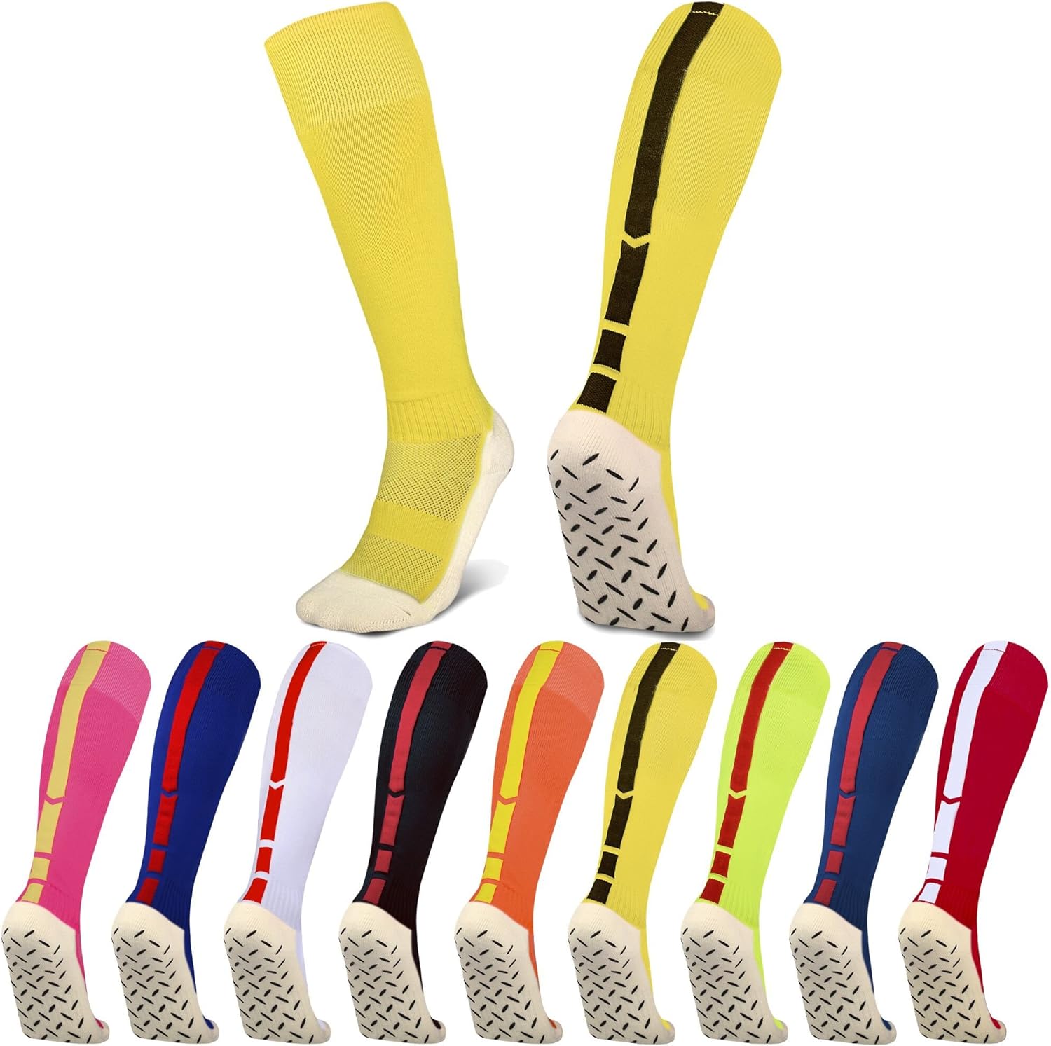 Kids Soccer Socks Towel Bottom Unisex Team Socks for Teens