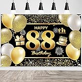 88th Happy Birthday Banner - Decorations for Men - Party Backdrop