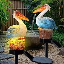 Amazon.com: VIHOSE Solar Metal Pelican Statues Pelican Garden