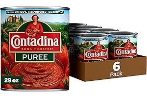 Contadina Tomato Puree, 29 oz (Pack of 6 Cans)
