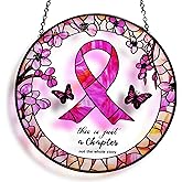 Breast Cancer Suncatcher Gifts for Women, Breast Cancer Awareness Accessories Decorations
