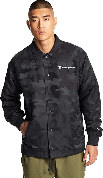 champion men's classic coaches jacket