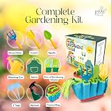 Pelle & Sol 10pcs Kids Garden Tool Set Shovel Rake Sprayer Gloves Apron Tote Bag view 2