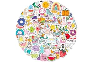 100 Pcs Water Bottle Stickers Waterproof Vinyl Stickers for Laptop Luggage Skateboard Computer Christmas Gift