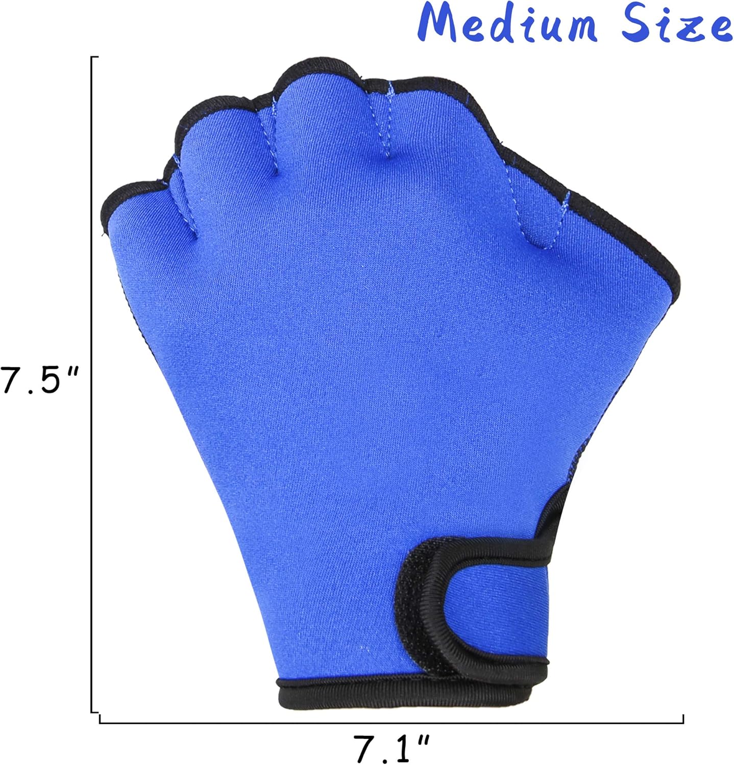 PROLOSO 2 Pairs Swimming Aquatic Gloves Aqua Fit Training Gloves Webbed Swim Gloves Aquatic Fitness Water Resistance for Men Women (Medium Size) : Sports & Outdoors