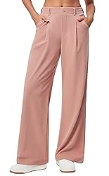 Ewedoos Wide Leg Pants Woman Stretchy Work Dress