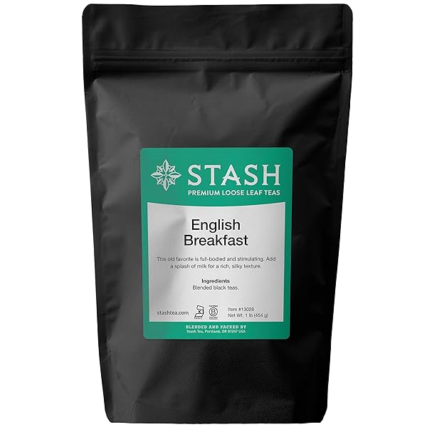STASH TEA ENGLISH BREAKFAST LOOSE LEAF BLACK TEA,...
